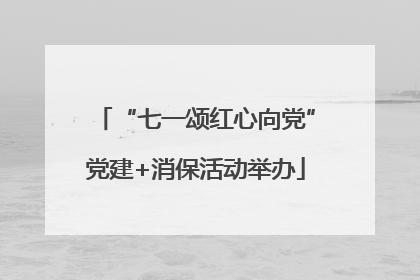 “七一颂红心向党”党建+消保活动举办