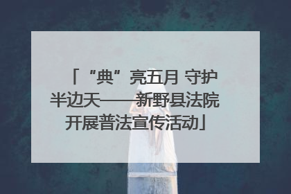 “典”亮五月 守护半边天——新野县法院开展普法宣传活动