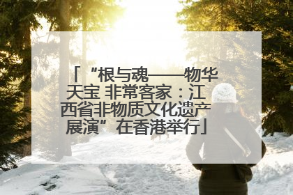 “根与魂——物华天宝 非常客家：江西省非物质文化遗产展演”在香港举行