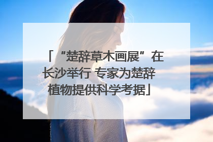 “楚辞草木画展”在长沙举行 专家为楚辞植物提供科学考据