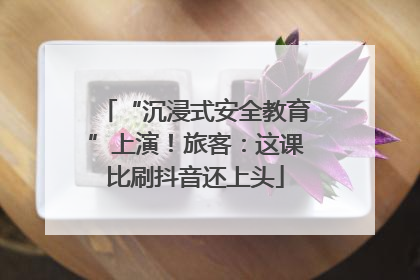 “沉浸式安全教育”上演！旅客：这课比刷抖音还上头