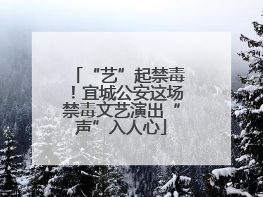 “艺”起禁毒！宜城公安这场禁毒文艺演出“声”入人心