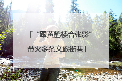 “跟黄鹤楼合张影”带火多条文旅街巷