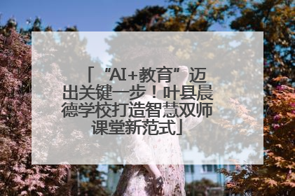 “AI+教育”迈出关键一步！叶县晨德学校打造智慧双师课堂新范式