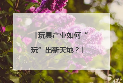 玩具产业如何“玩”出新天地？