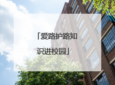 爱路护路知识进校园