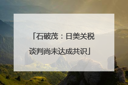 石破茂：日美关税谈判尚未达成共识