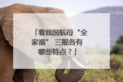 看我国航母“全家福” 三舰各有哪些特点？
