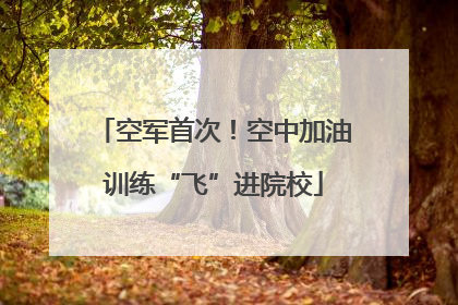 空军首次！空中加油训练“飞”进院校