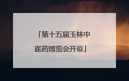 第十五届玉林中医药博览会开幕
