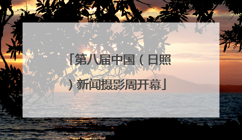 第八届中国（日照）新闻摄影周开幕