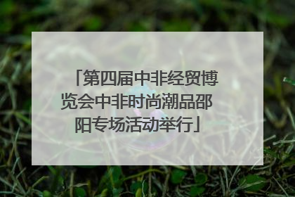 第四届中非经贸博览会中非时尚潮品邵阳专场活动举行