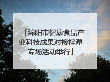 绵阳市健康食品产业科技成果对接梓潼专场活动举行