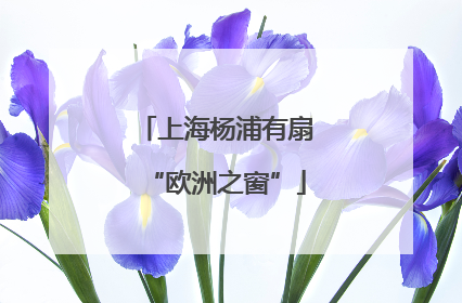 上海杨浦有扇“欧洲之窗”