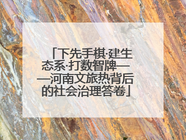 下先手棋·建生态系·打数智牌——河南文旅热背后的社会治理答卷