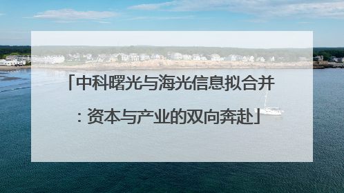 中科曙光与海光信息拟合并：资本与产业的双向奔赴
