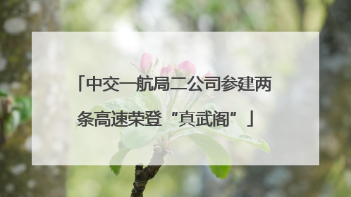 中交一航局二公司参建两条高速荣登“真武阁”