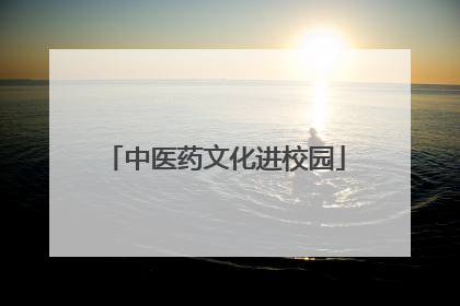 中医药文化进校园