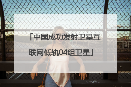 中国成功发射卫星互联网低轨04组卫星