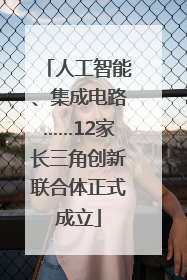 人工智能、集成电路……12家长三角创新联合体正式成立