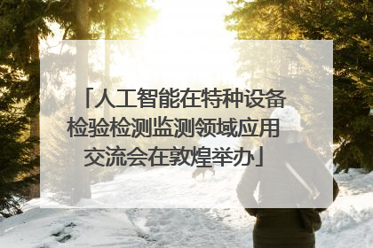人工智能在特种设备检验检测监测领域应用交流会在敦煌举办