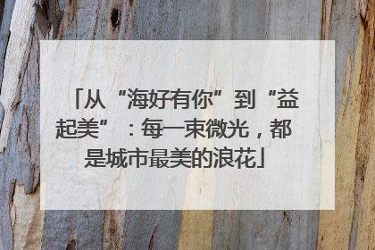 从“海好有你”到“益起美”：每一束微光，都是城市最美的浪花