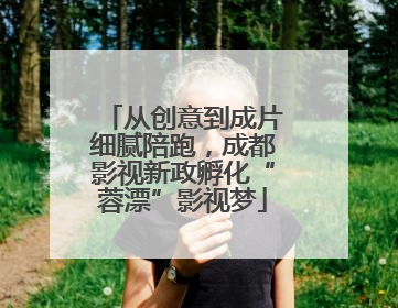 从创意到成片细腻陪跑，成都影视新政孵化“蓉漂”影视梦