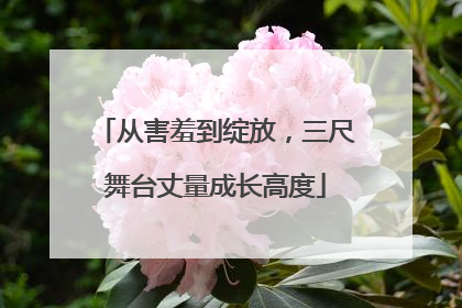 从害羞到绽放，三尺舞台丈量成长高度