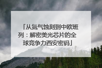 从氮气蚀刻到中欧班列：解密美光芯片的全球竞争力西安密码