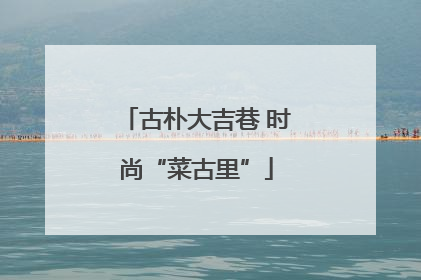 古朴大吉巷 时尚“菜古里”