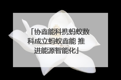 协鑫能科携蚂蚁数科成立蚂蚁鑫能 推进能源智能化