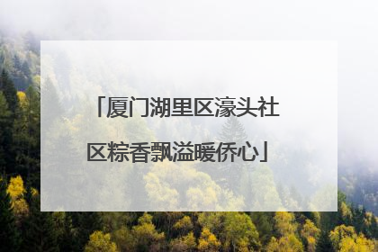 厦门湖里区濠头社区粽香飘溢暖侨心