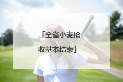 全省小麦抢收基本结束