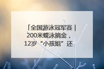 全国游泳冠军赛｜200米蝶泳摘金，12岁“小孩姐”还能制造多少惊喜？