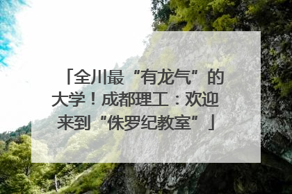 全川最“有龙气”的大学！成都理工：欢迎来到“侏罗纪教室”