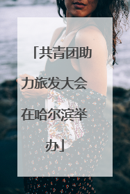 共青团助力旅发大会在哈尔滨举办