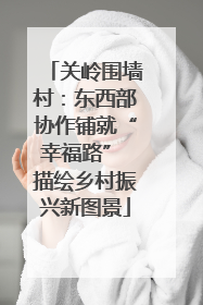 关岭围墙村：东西部协作铺就“幸福路” 描绘乡村振兴新图景