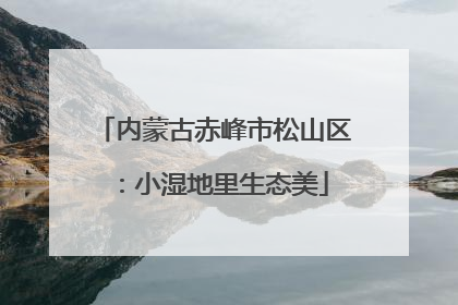 内蒙古赤峰市松山区：小湿地里生态美