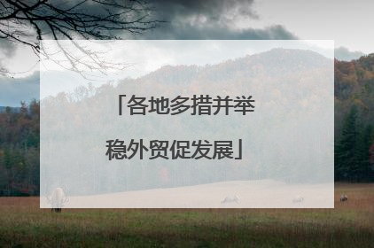 各地多措并举稳外贸促发展