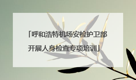 呼和浩特机场安检护卫部开展人身检查专项培训