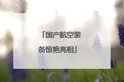 国产航空装备惊艳亮相