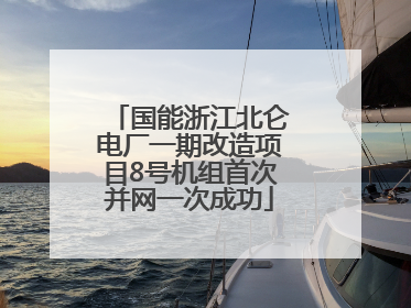 国能浙江北仑电厂一期改造项目8号机组首次并网一次成功