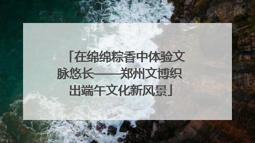 在绵绵粽香中体验文脉悠长——郑州文博织出端午文化新风景