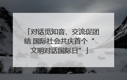 对话觅知音、交流促团结 国际社会共庆首个“文明对话国际日”