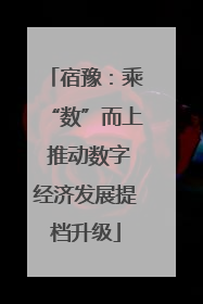 宿豫：乘“数”而上 推动数字经济发展提档升级
