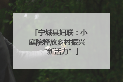宁城县妇联：小庭院释放乡村振兴“新活力”