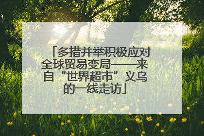 多措并举积极应对全球贸易变局——来自“世界超市”义乌的一线走访