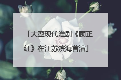 大型现代淮剧《顾正红》在江苏滨海首演