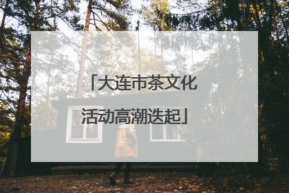 大连市茶文化活动高潮迭起