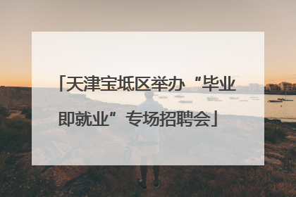 天津宝坻区举办“毕业即就业”专场招聘会